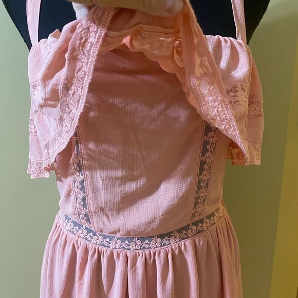 H&M pink coral ruffled sundress - Picture 4 of 11